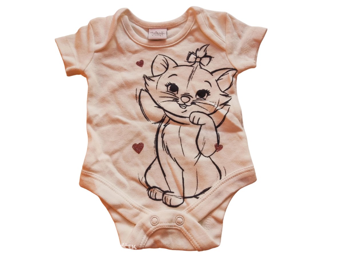 Bílé body s kočičkou pro holky secondhand Disney