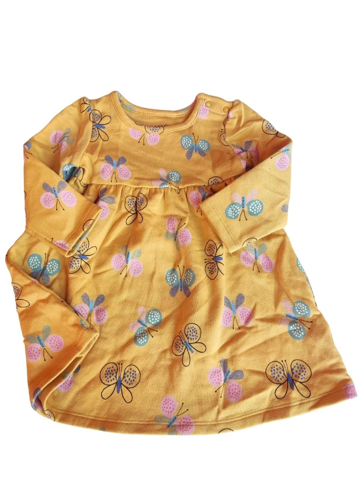 Jarní žluté šaty s motýly outlet M&S