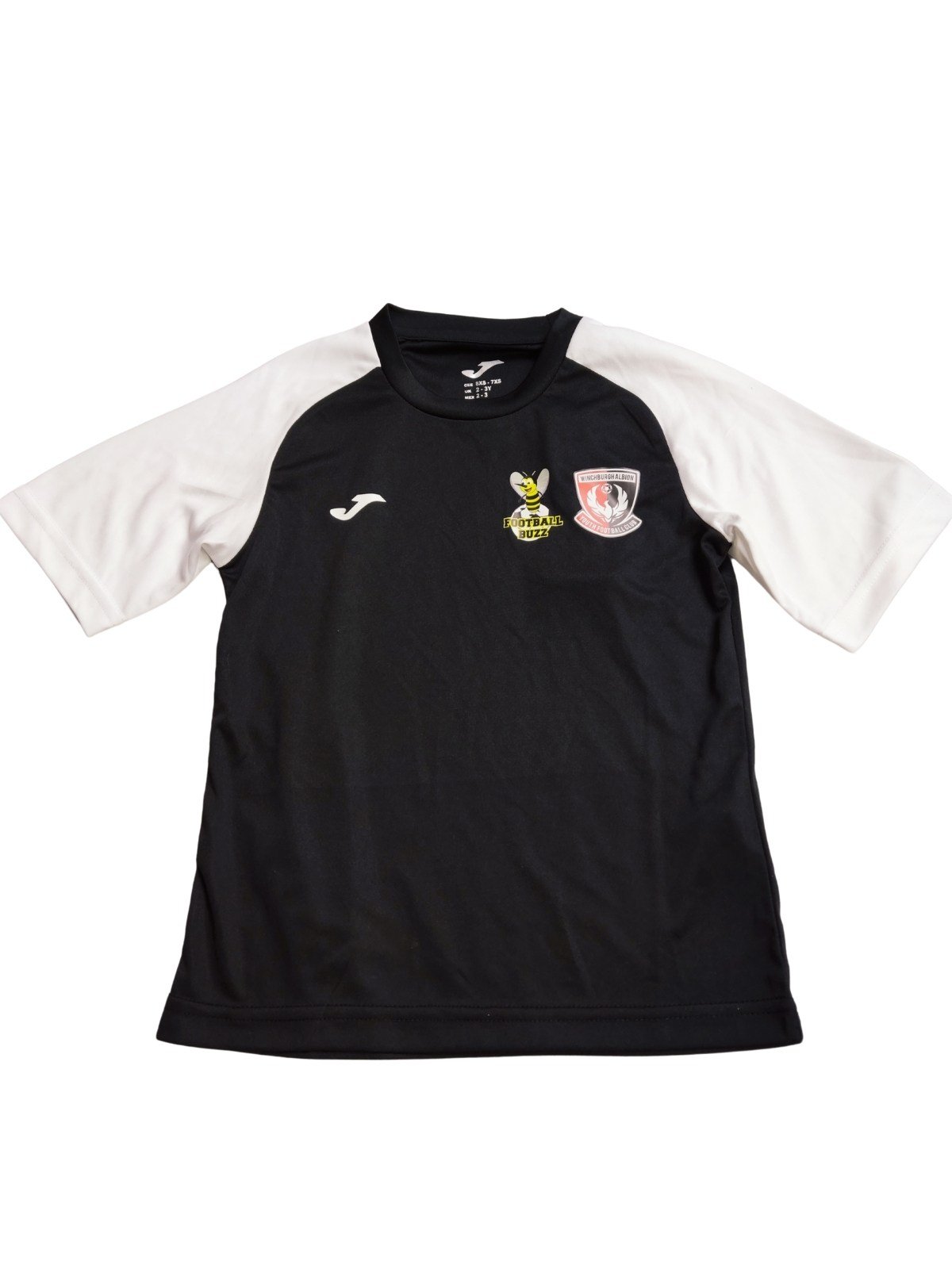 Černobílé fotbalové triko pro kluky outlet Joma