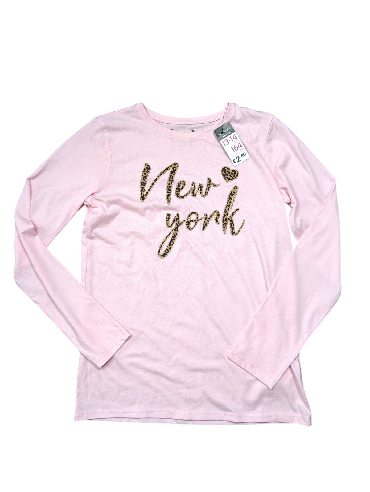 Růžové triko s dlouhým rukávem a nápisem pro holky outlet