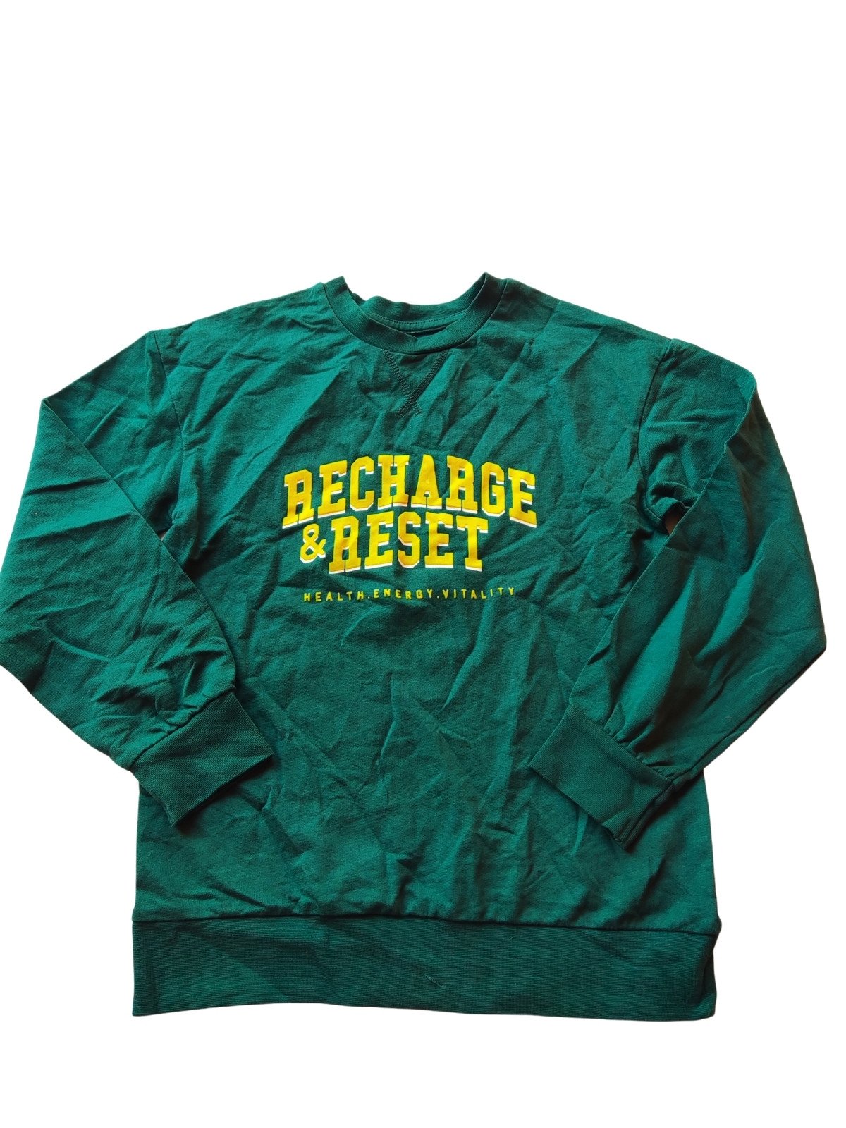 Jarní tmavě zelená mikina s nápisem pro kluky secondhand George