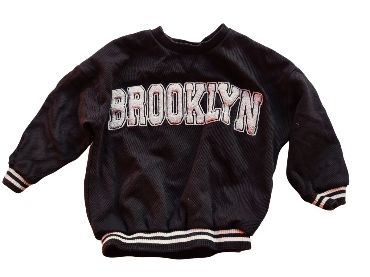 Černá mikina BROOKLYN pro holky secondhand F&F