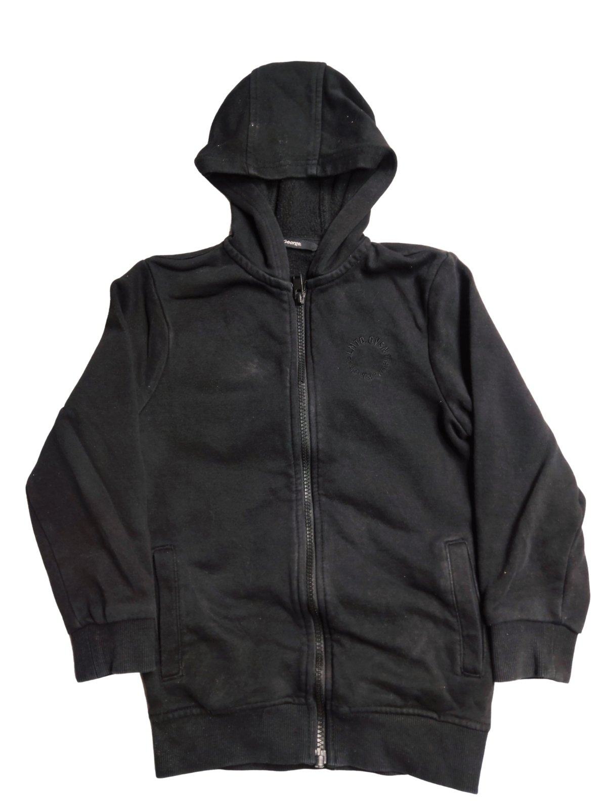 Černá mikina s kapucí pro kluky secondhand George