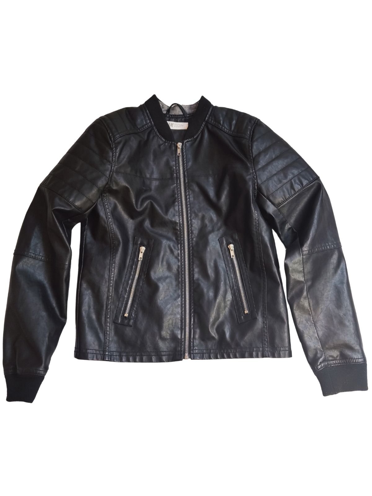 Jarní kožená bunda pro kluky secondhand H&M