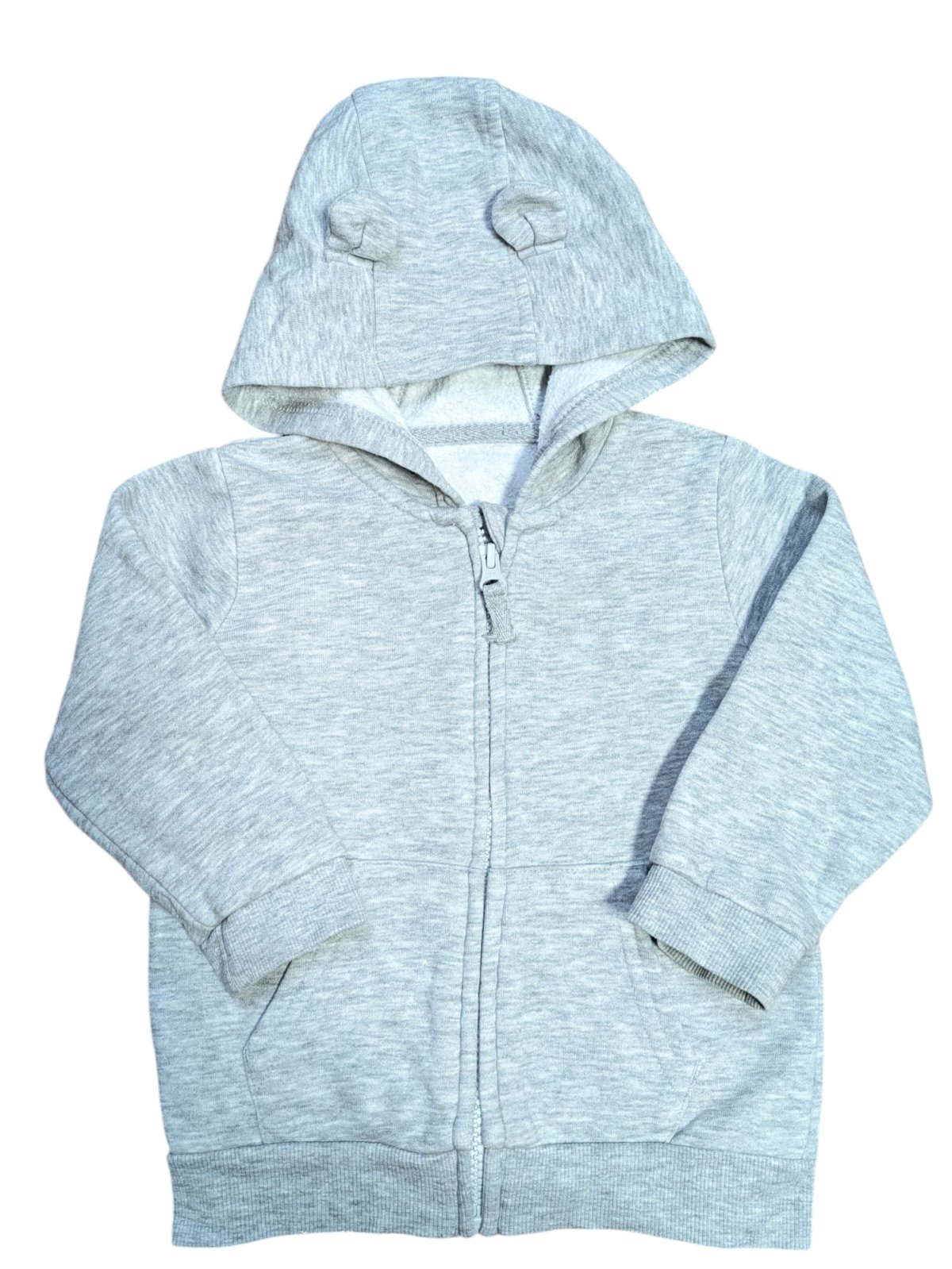 Šedá mikina s ušima na kapuci pro kluky secondhand George