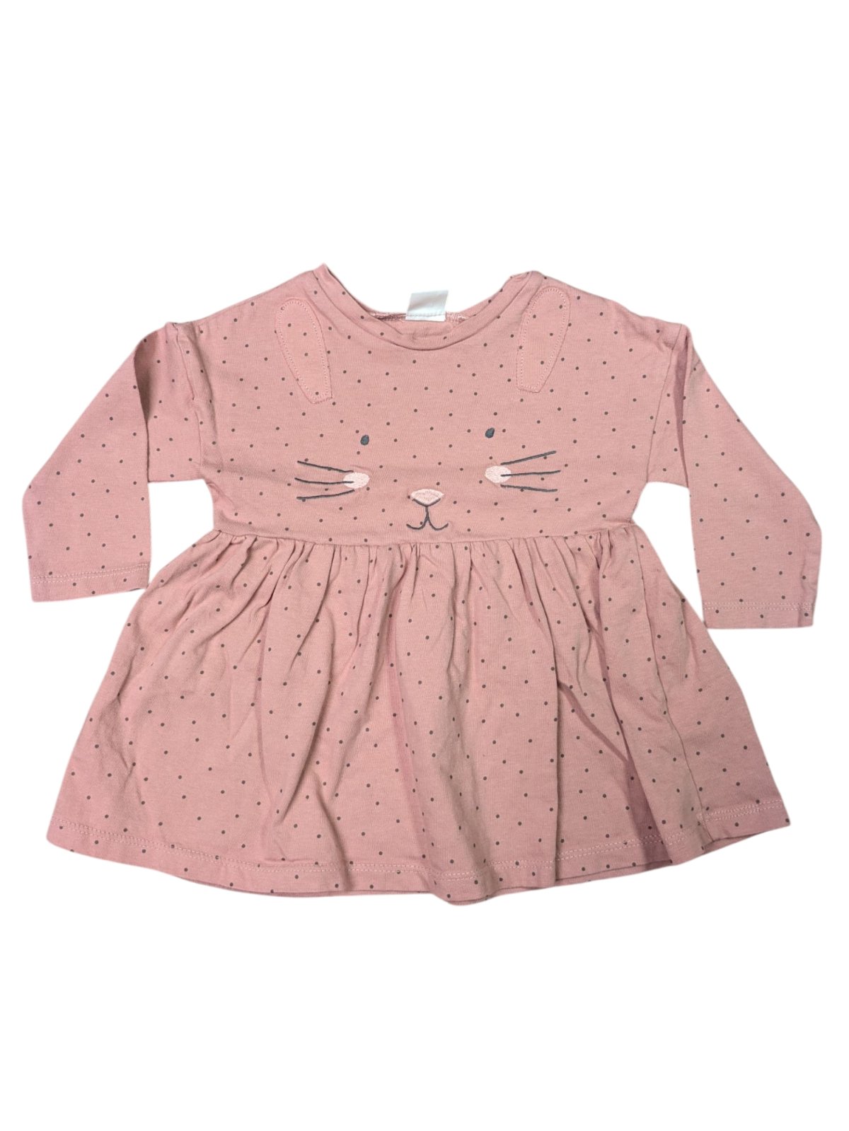 růžové šaty pro holky se zajíčkem secondhand next