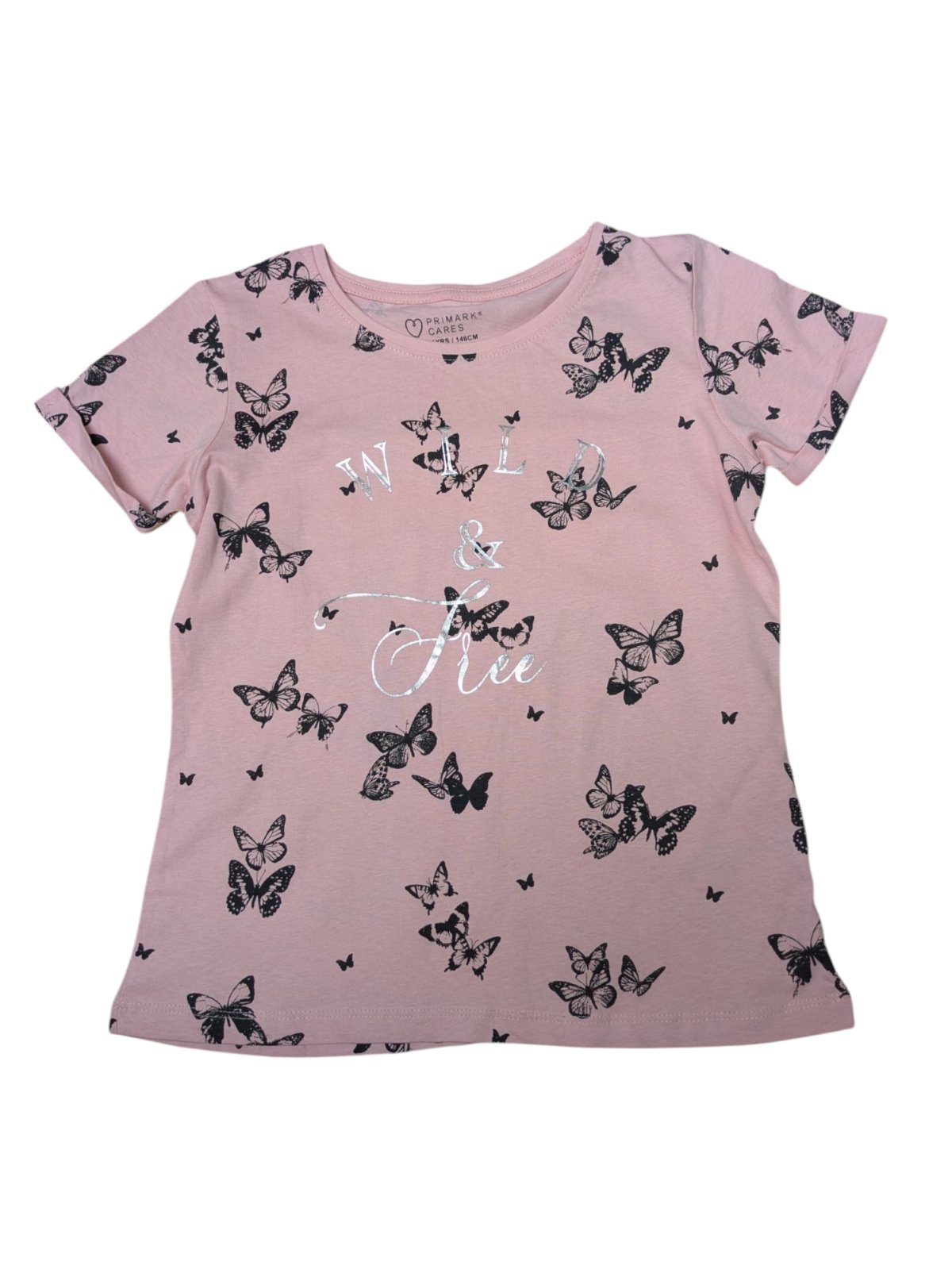 Růžové tričko s obrázky motýlů pro holky outlet Primark