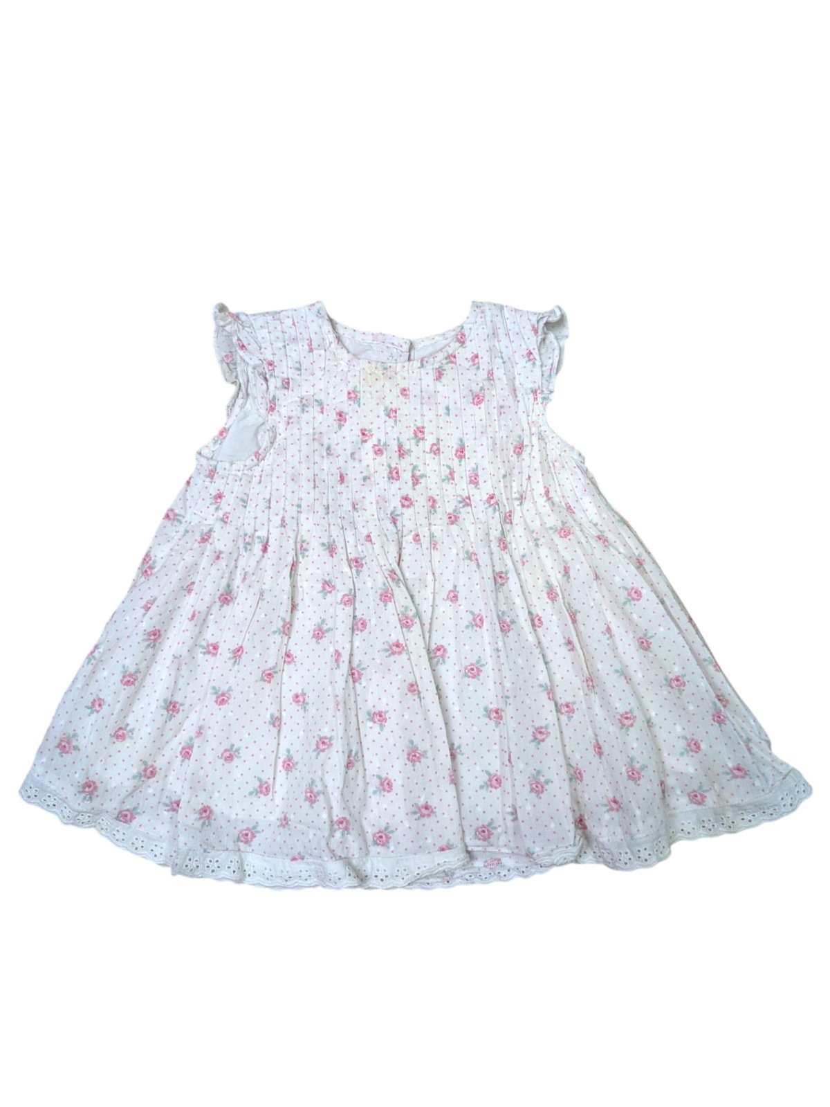 bílé šatičky s kytičkami pro holky secondhand george 