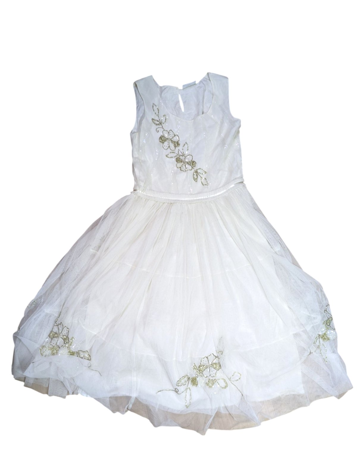 bílé dlouhé šaty pro holky secondhand Next 