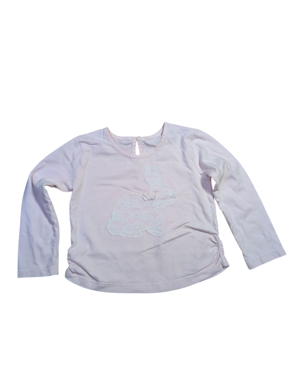 Růžové triko s obrázkem zajíčka pro holky secondhand Matalan