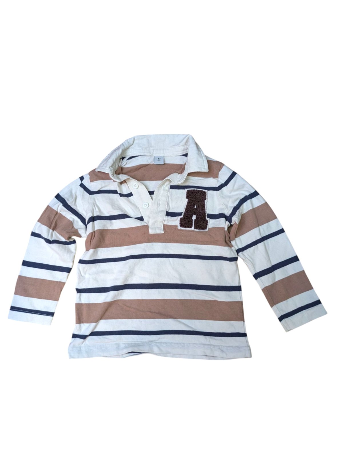 Pruhovaná polokošile s dlouhým rukávem pro kluky secondhand TU