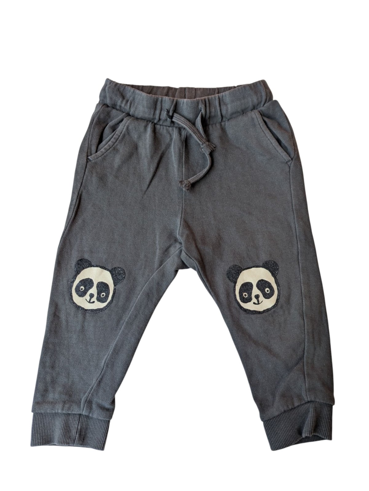 šedé tepláky pro kluky s pandou