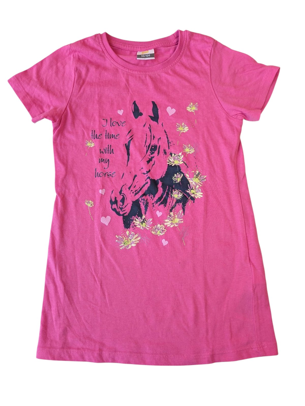 Růžové šaty s koněm pro holky secondhand Kids