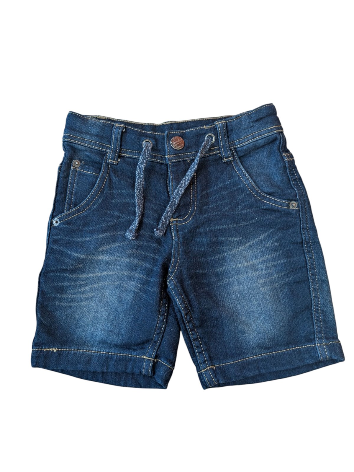 Tmavé džínové kraťasy pro kluky secondhand Pooopiano