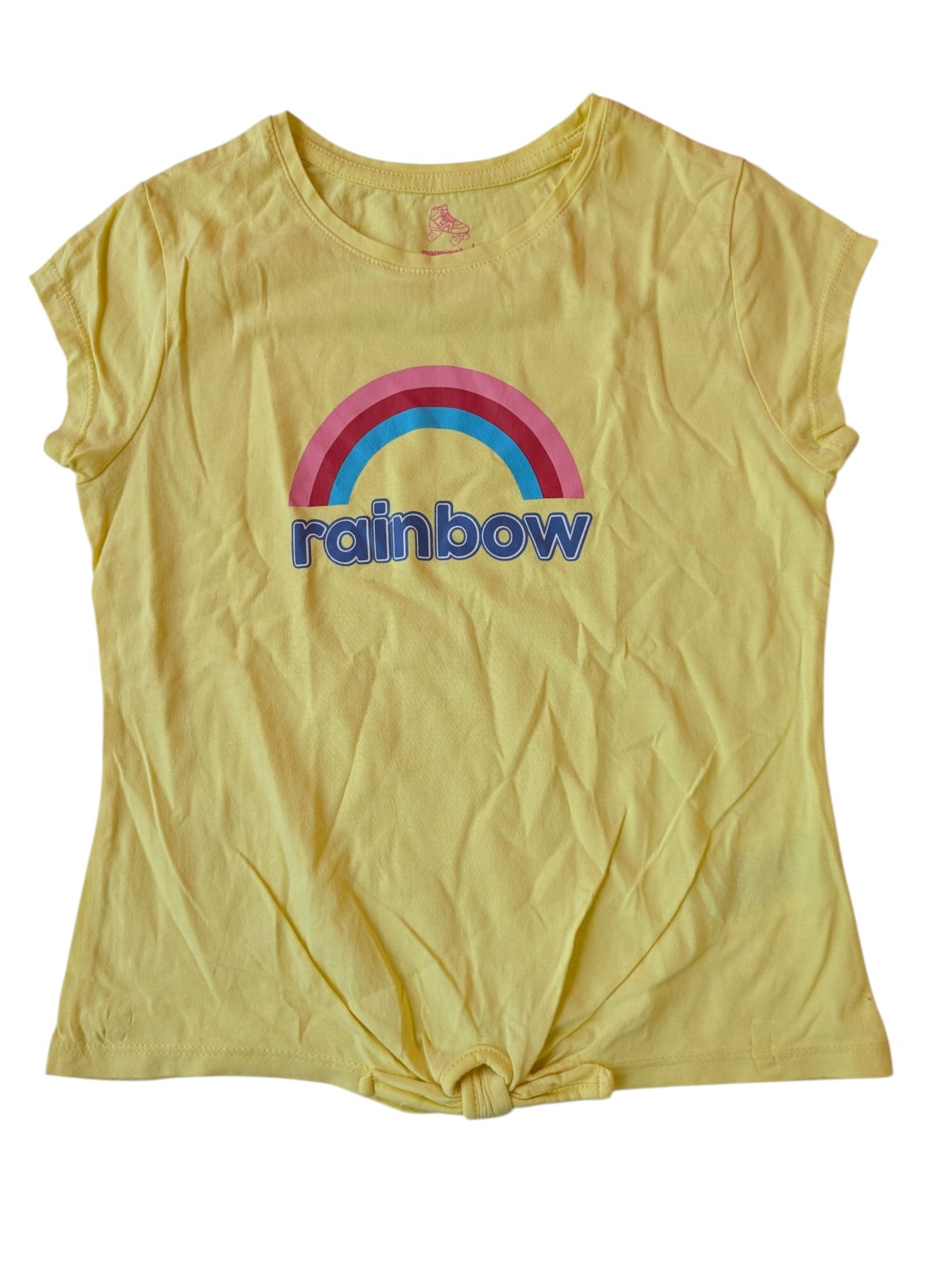 žluté triko s duhou pro holky secondhand pepperts