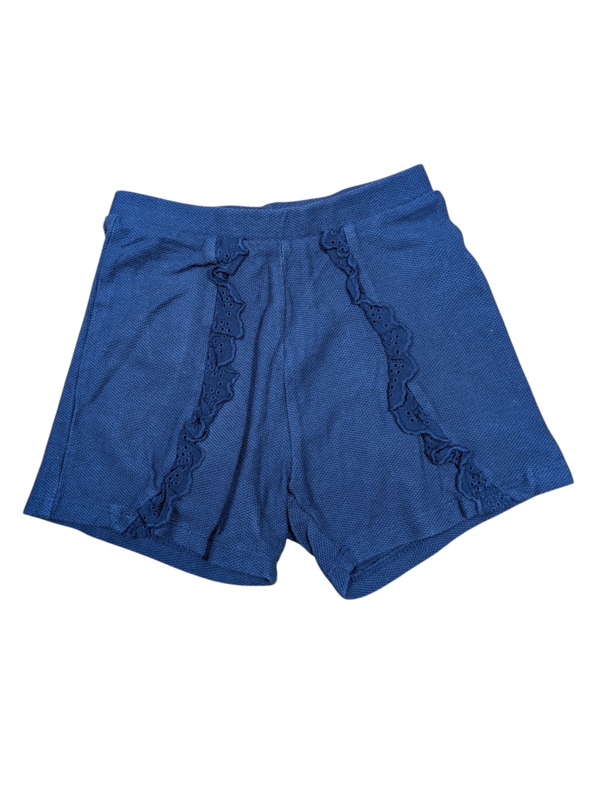 Tmavě modré zdobené kraťasy pro holky secondhand Primark