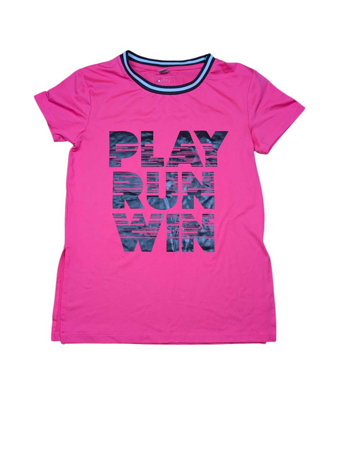 Růžové triko s nápisem pro holky secondhand TU