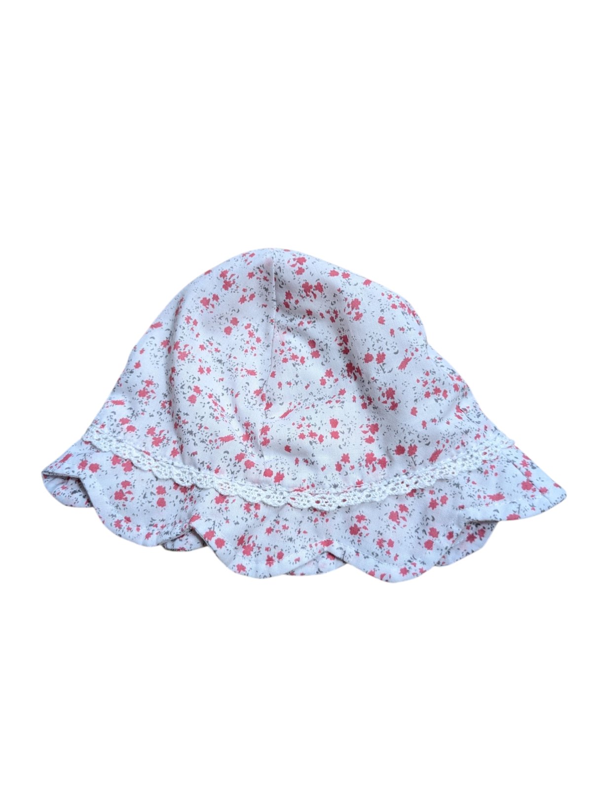 Bílý klobouk s kytičkami pro holky secondhand Early Days