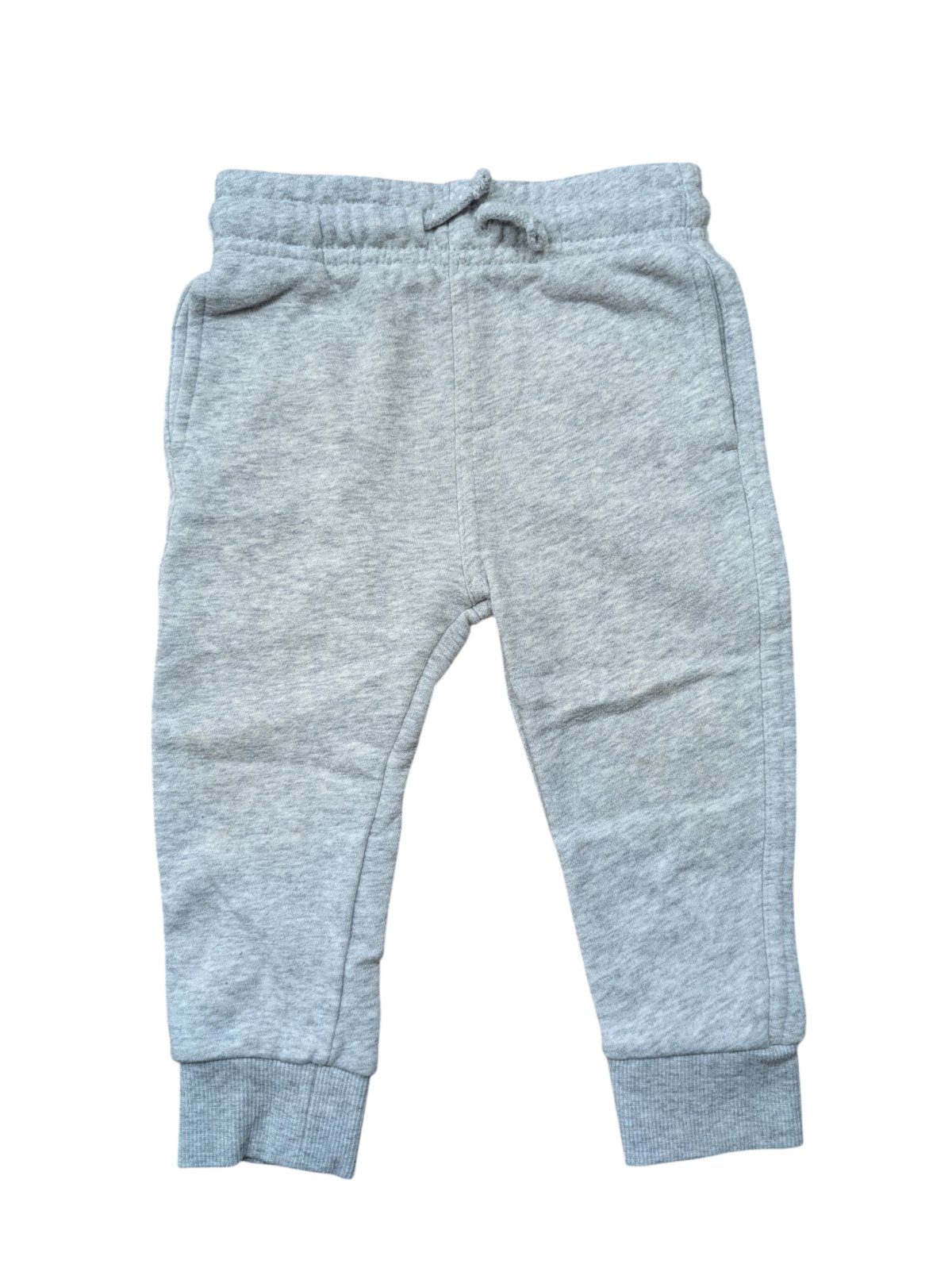 Světle šedé žíhané tepláky pro kluky secondhand F&F