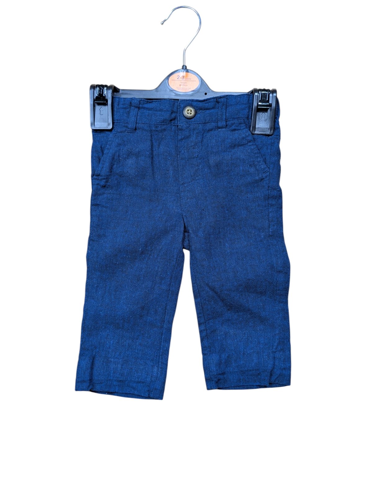 Tmavě modré společenské kalhoty pro kluky outlet M&S