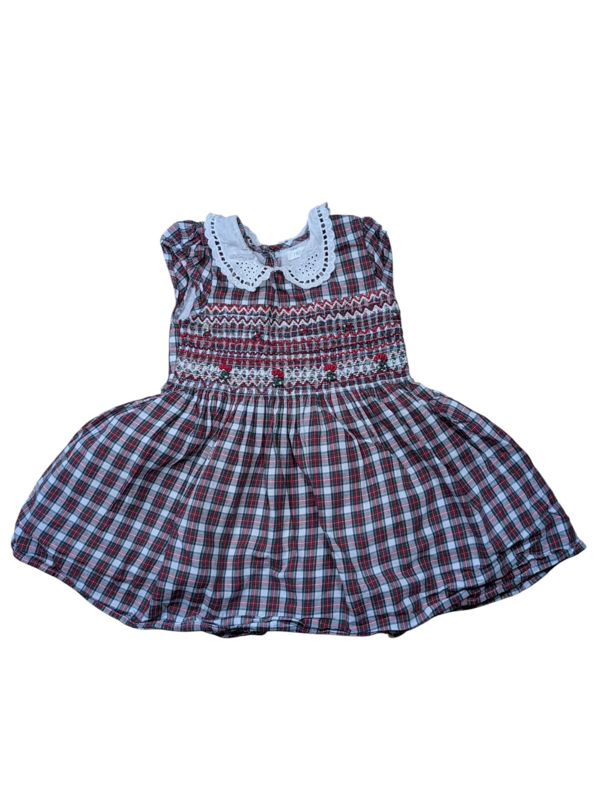 kostkované šaty pro holky secondhand next