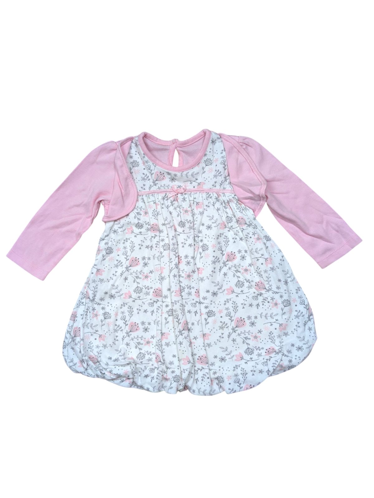 Bílo růžové šaty s obrázky pro holky secondhand George