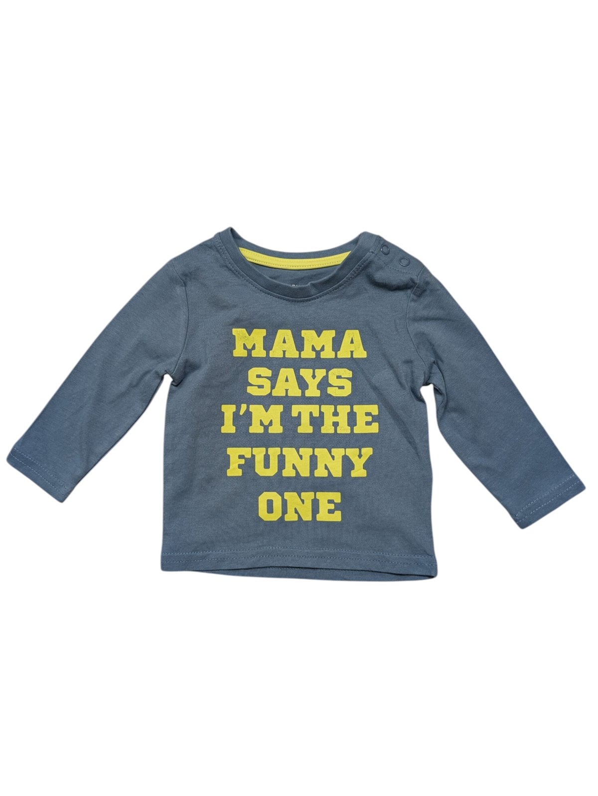 Modré triko s nápisem pro kluky secondhand Primark