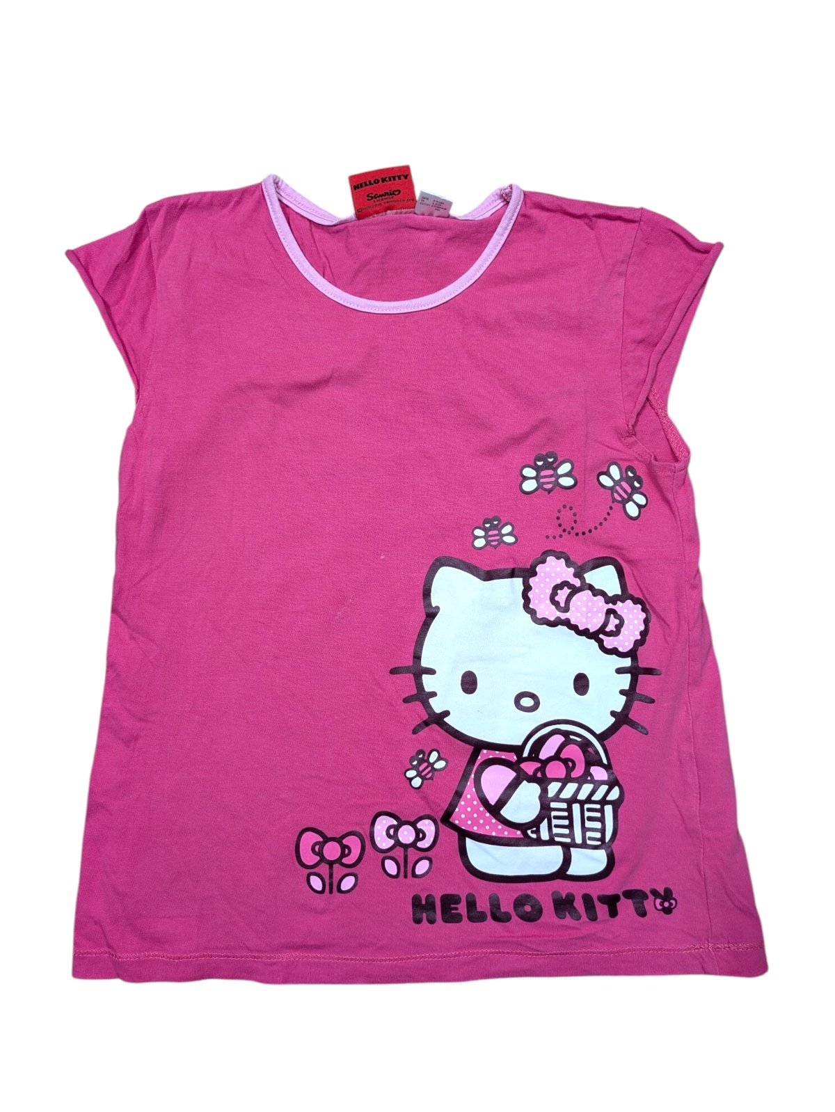 Růžové triko Hello Kitty pro holky secondhand 