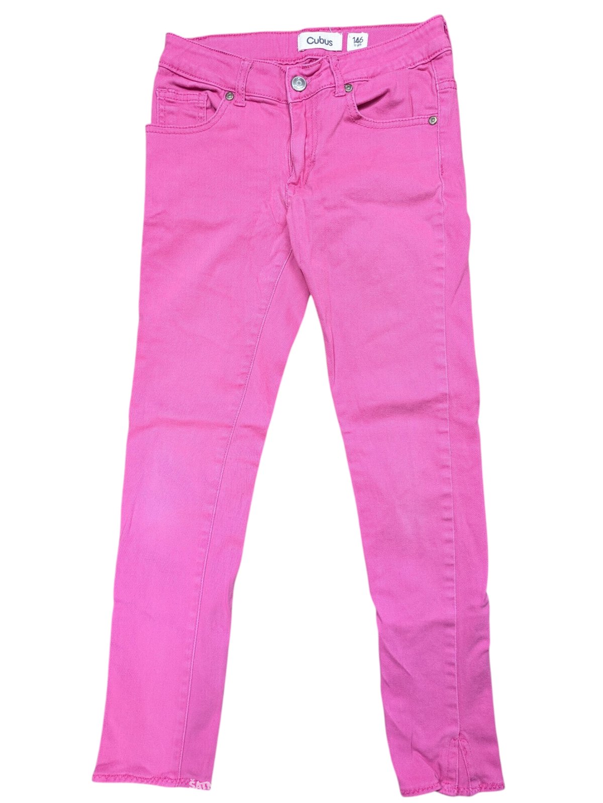 Růžové džíny pro holky secondhand Cubus