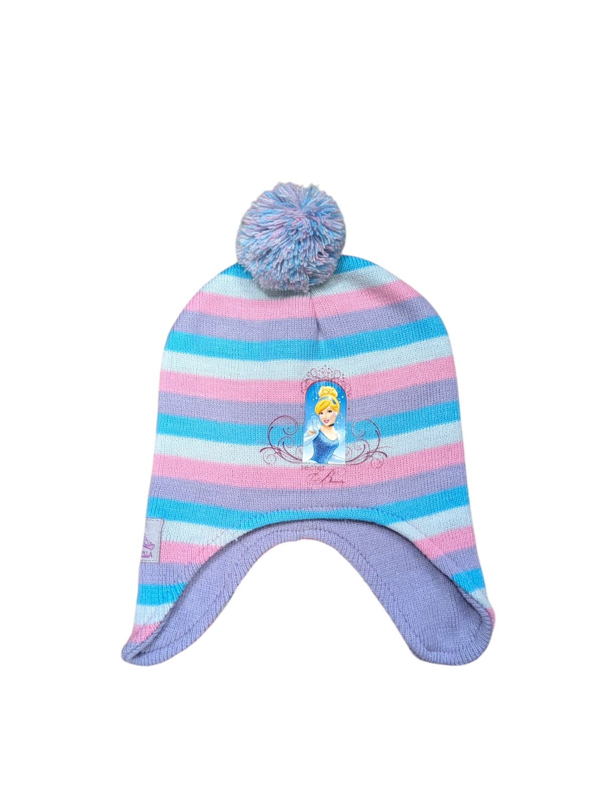 Pruhovaná čepice s bambulí pro holky secondhand Disney