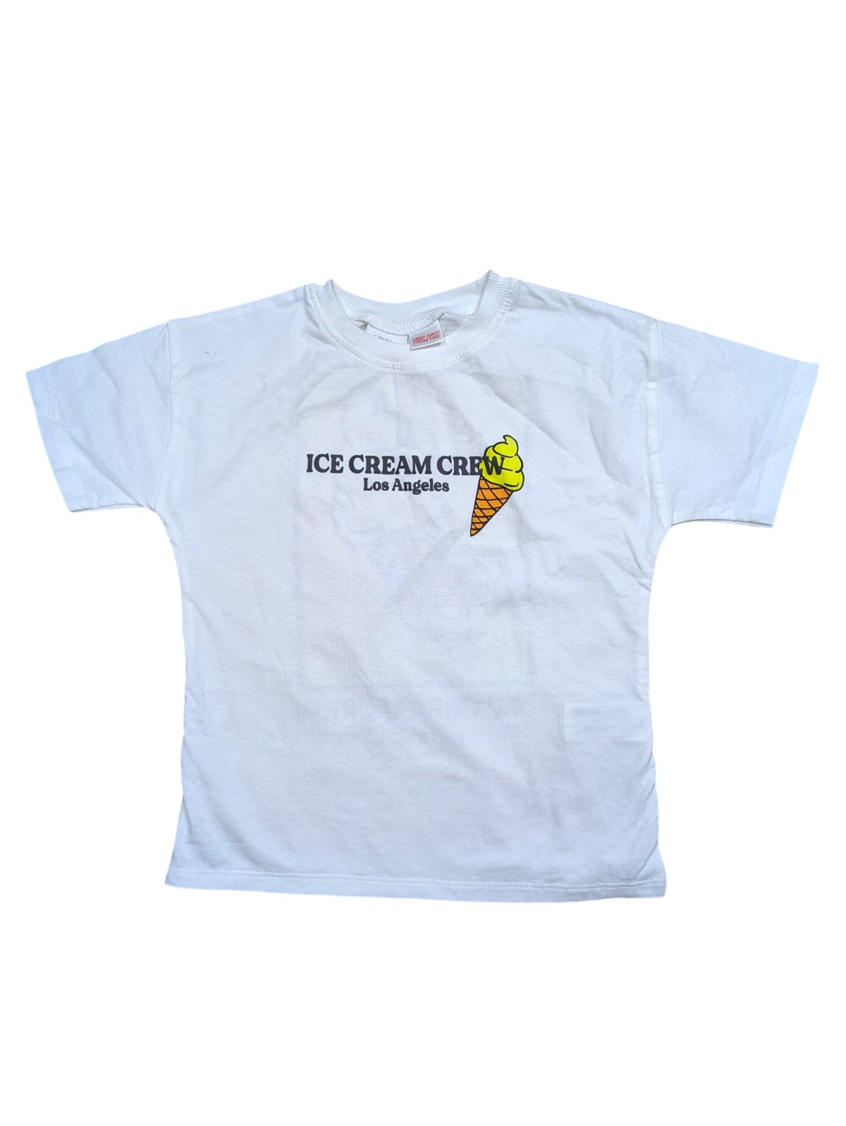 Bílé triko se zmrzlinou pro kluky outlet Zara