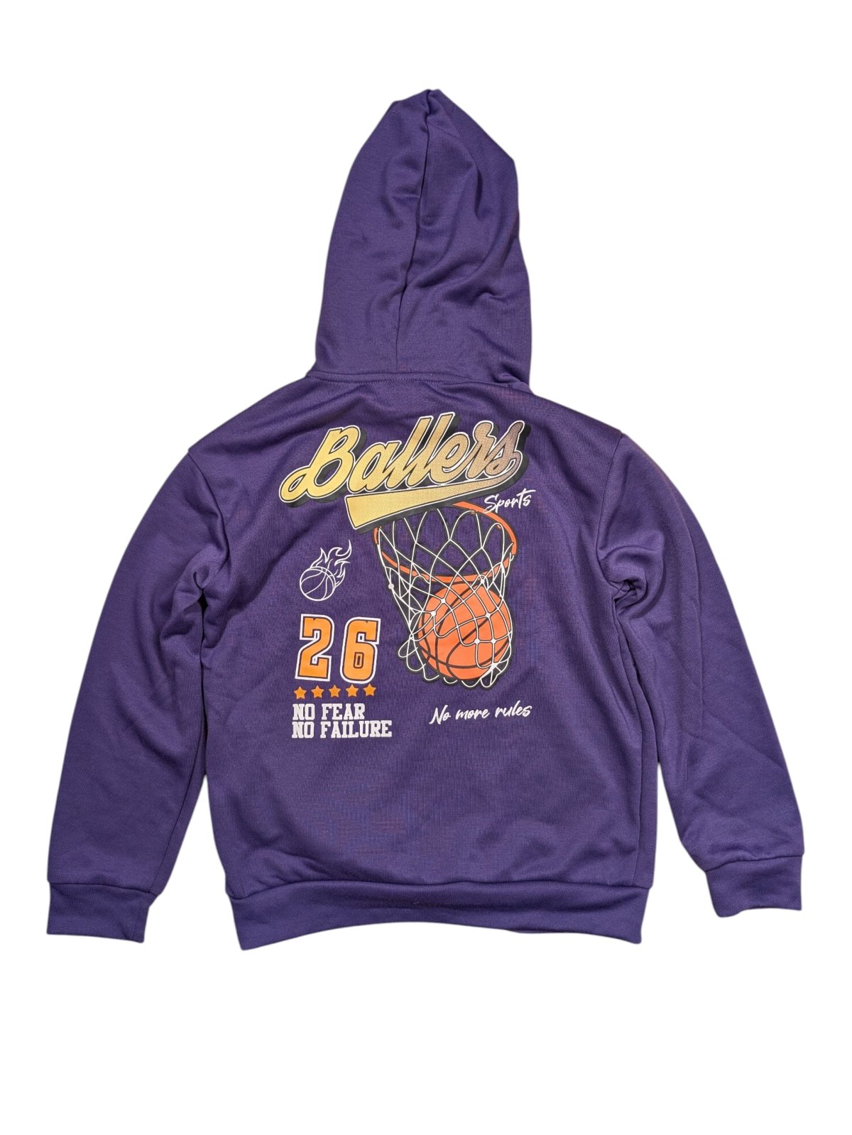 Fialová mikina basketbalová pro kluky secondhand Shein