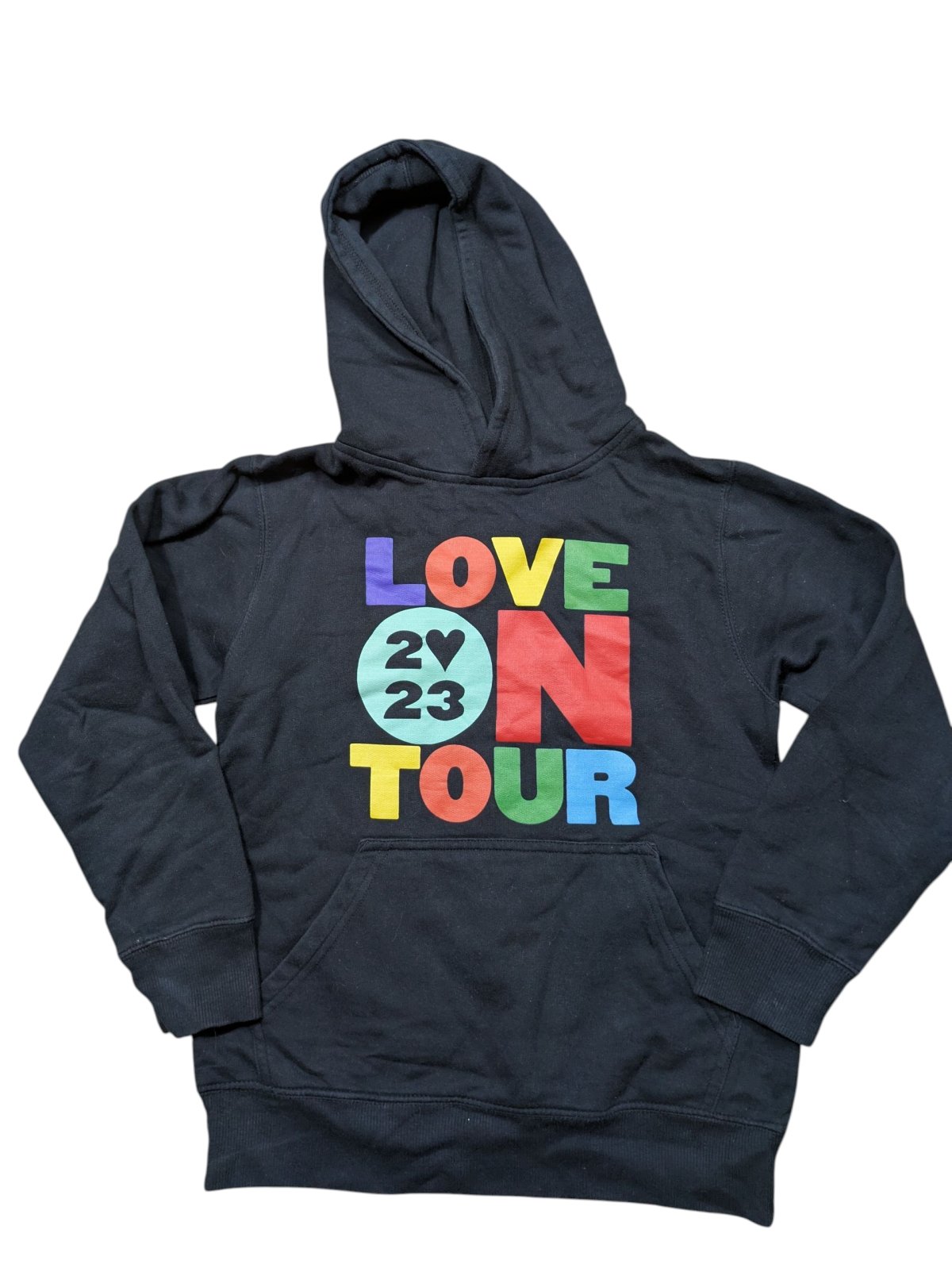 Černá mikina s obrázky secondhand 