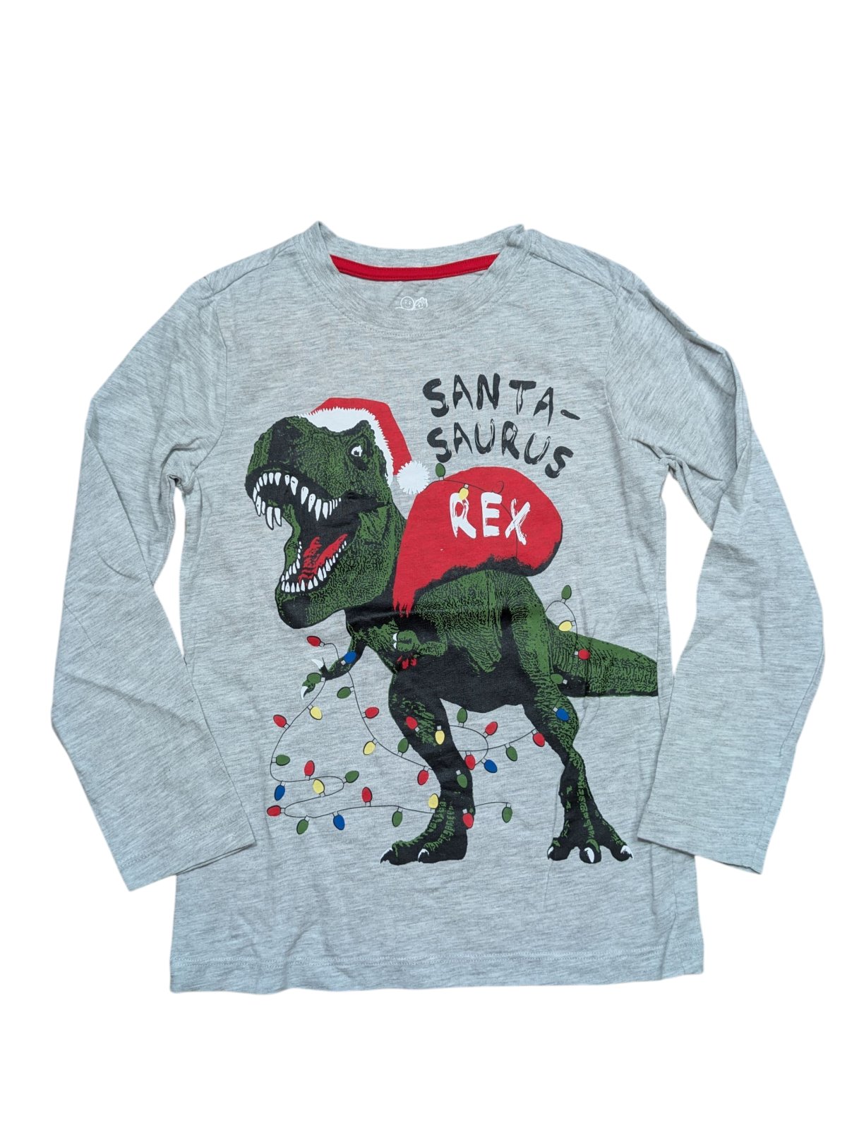 Šedé triko s vánočním Trexem pro kluky secondhand Nutmeg