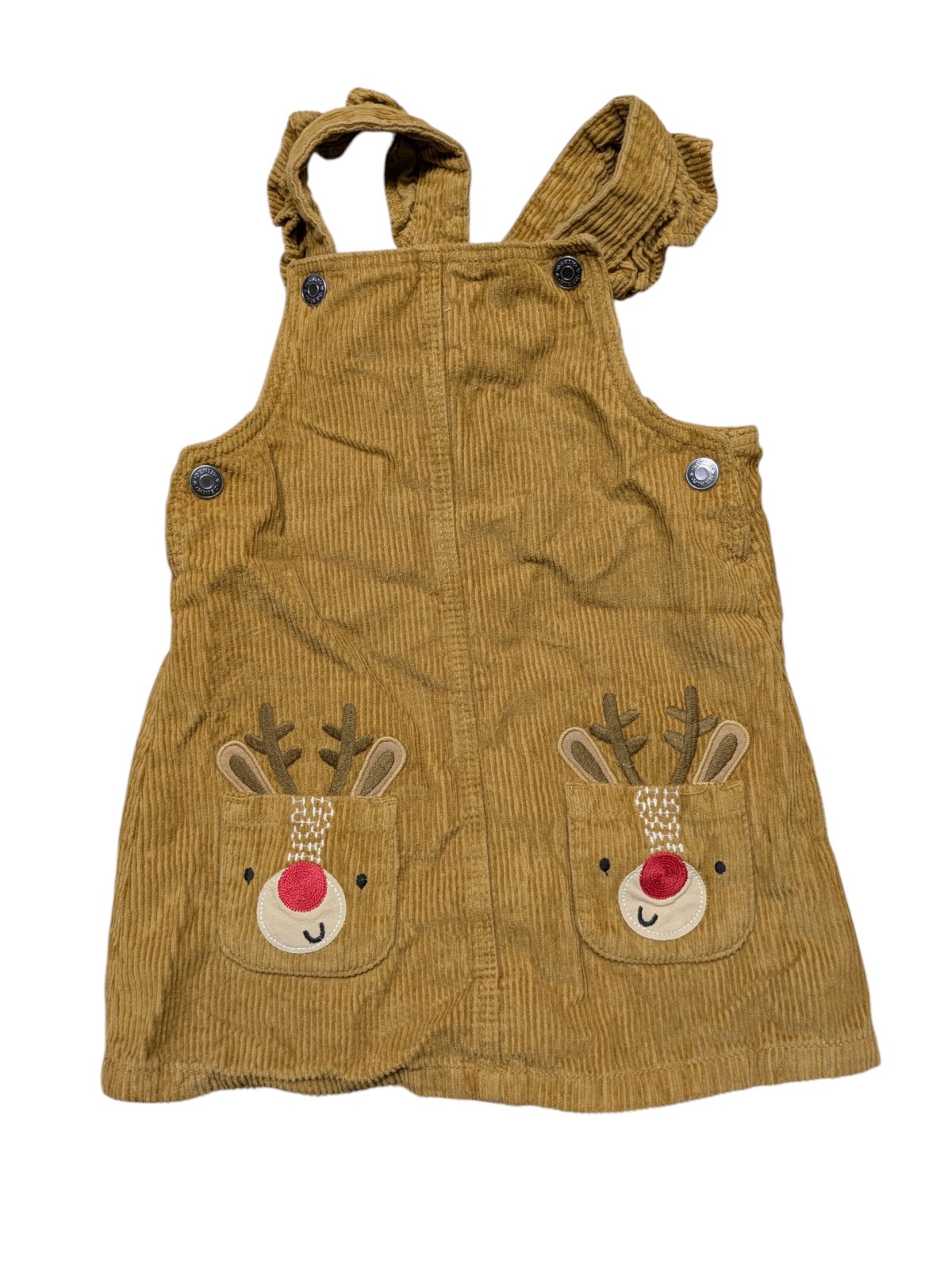 Sětle hnědá šatovka se sobem pro holky secondhand TU