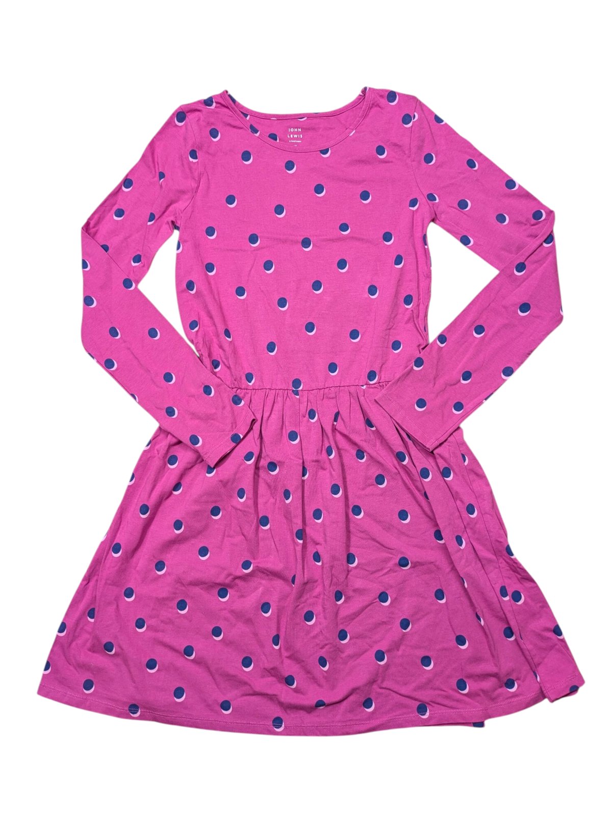 Růžové šaty s puntíky pro holky secondhand John Lewis