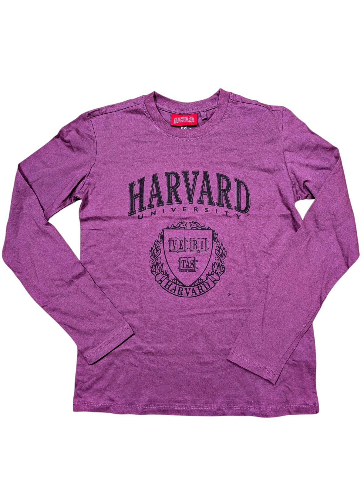 Tmavě fialové triko Harvard secondhand Sinsay