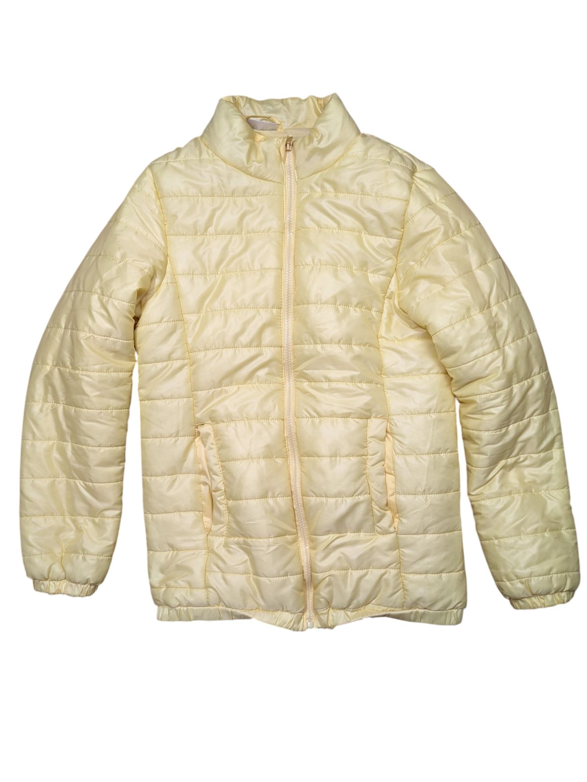 Světle žlutá silná šusťáková bunda pro holky secondhand Destionation