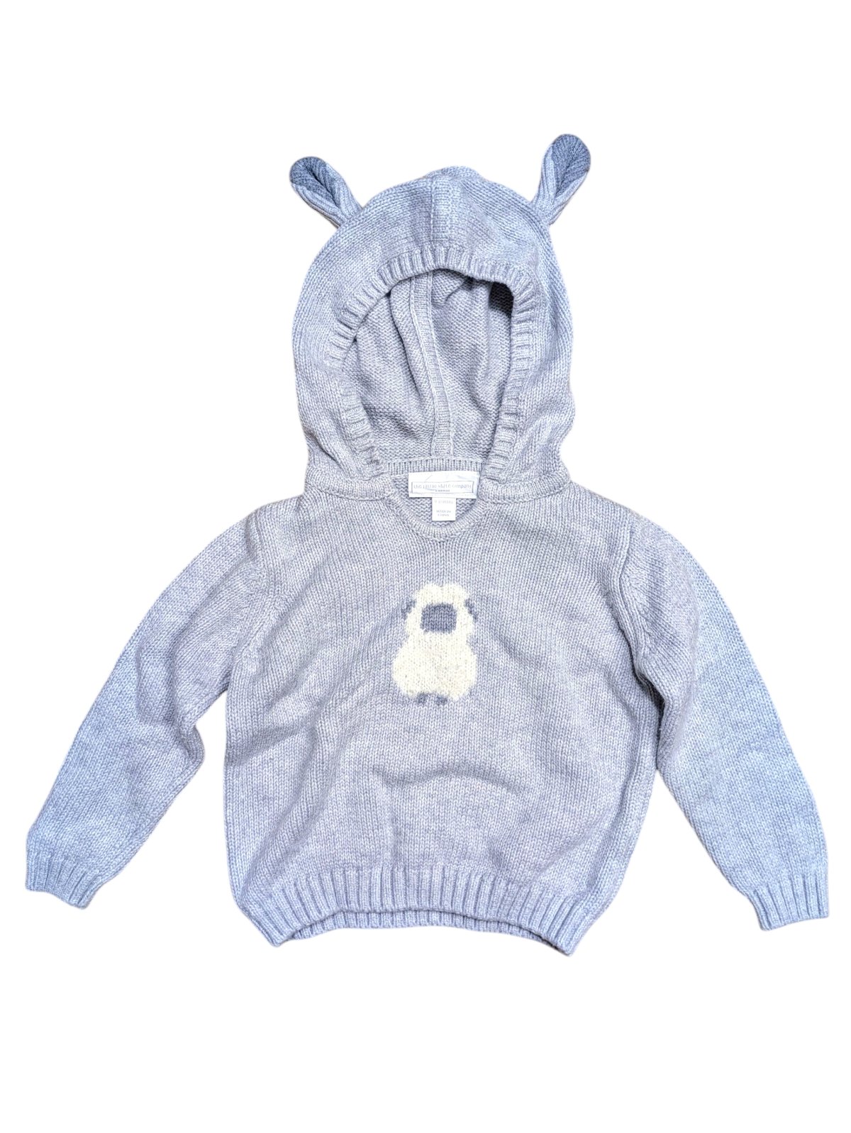 Šedý svetr s ovečkou pro kluky secondhand The Little White Company