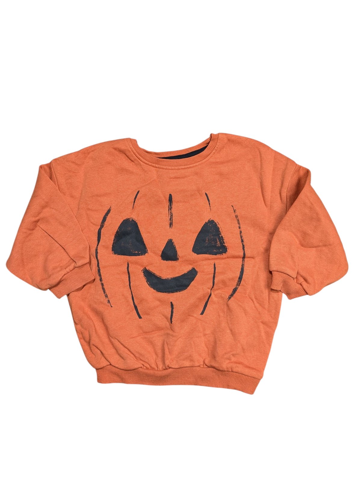 Oranžová mikina s obrázkem dýně pro kluky secondhand George