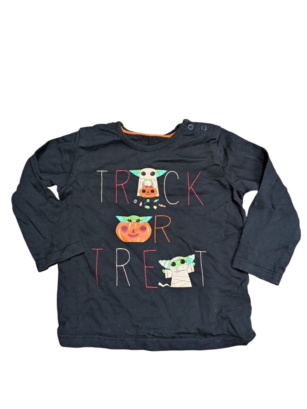 Černé Halloweenské triko pro kluky secondhand George