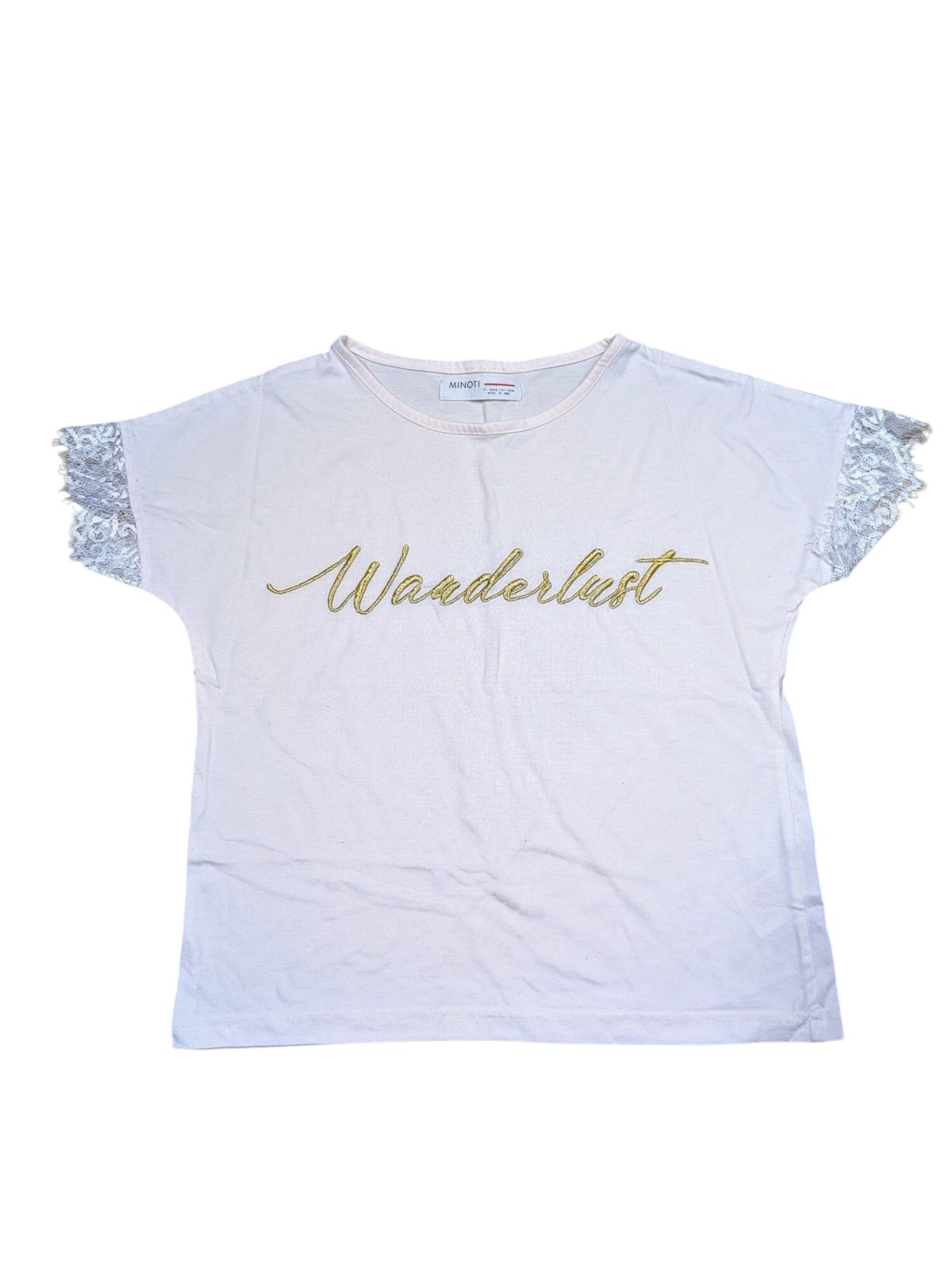 Světle růžové triko s nápisem pro holky secondhand Minoti