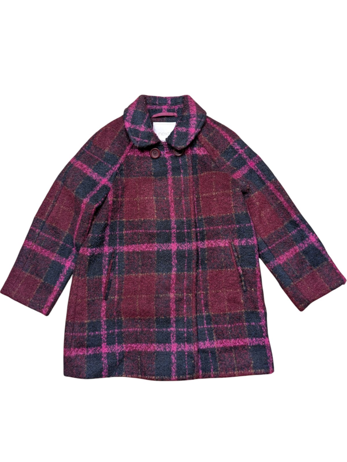 vínový kabát pro holky secondhand 