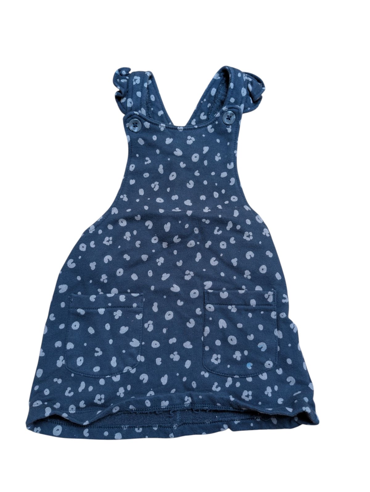 Šedé teplé vzorované šaty pro holky secondhand F&F