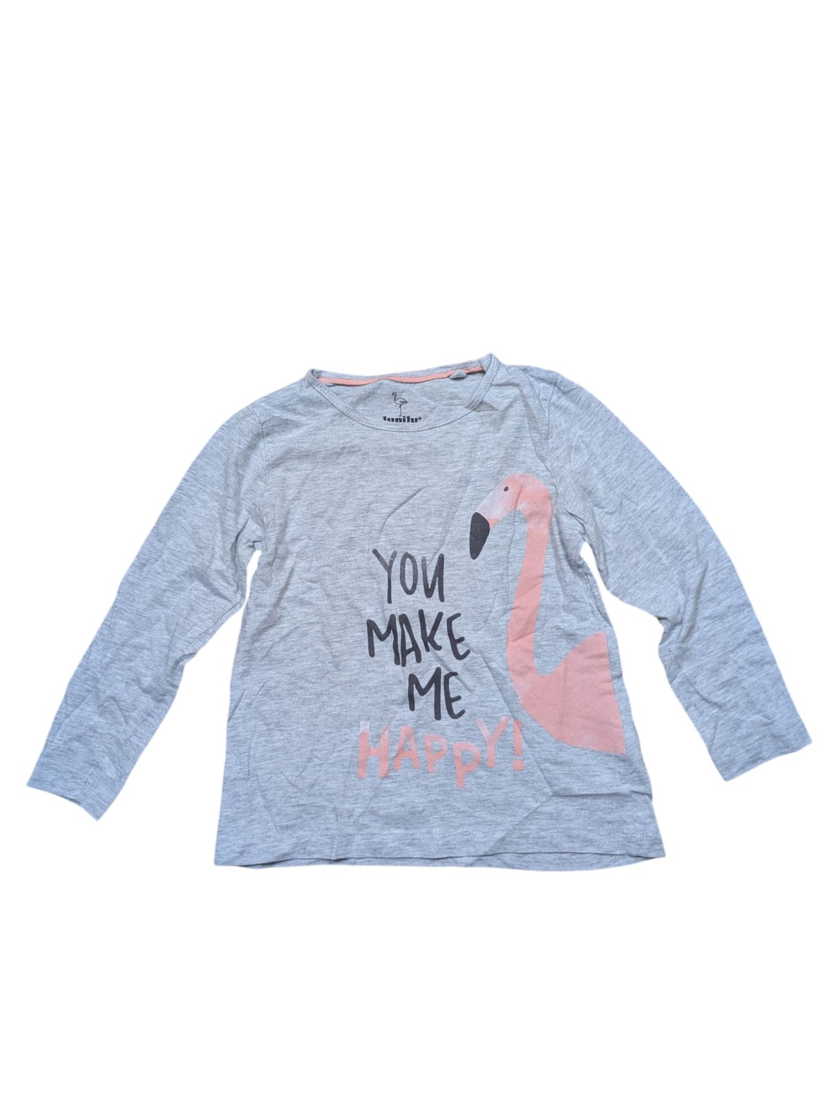 Šedé triko s obrázkem pro holky secondhand lupilu