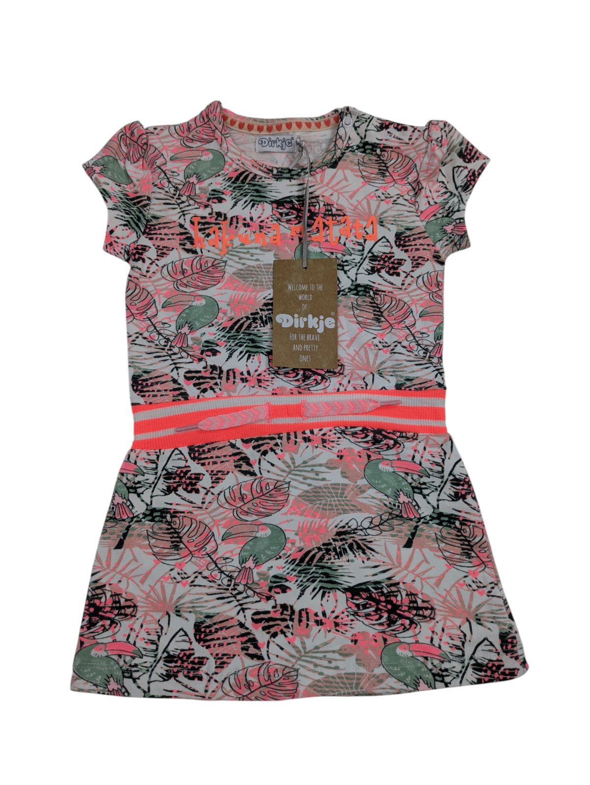 Růžové šatičky pro holky Outlet Dirkje