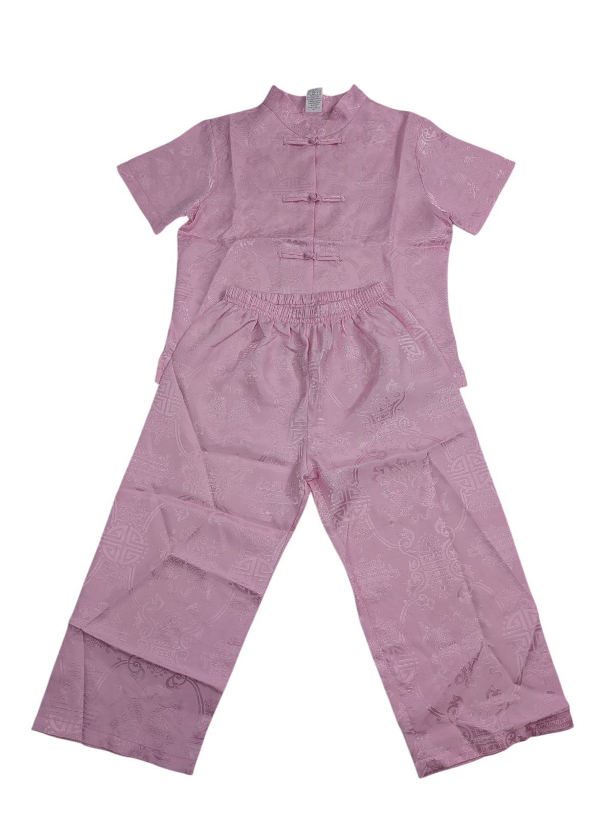 Růžový set pro holky se vzorem secondhand 