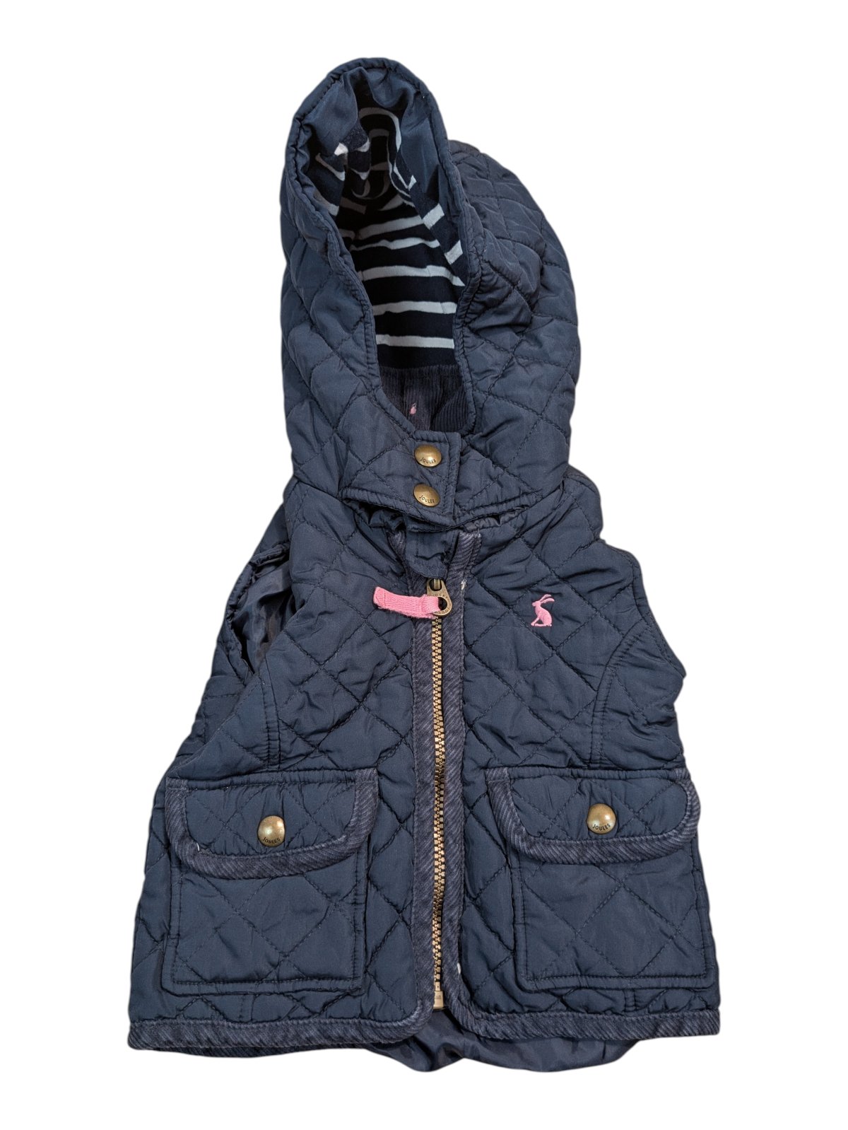 Tmavě modrá teplá vesta pro holky secondhand Joules