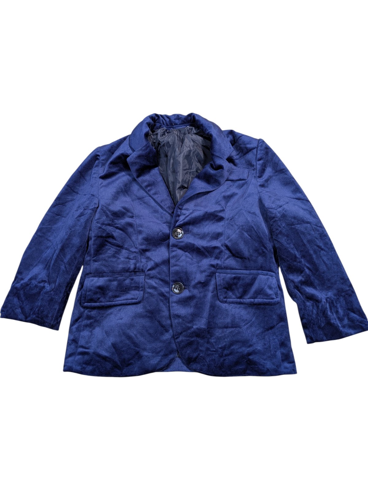 Semišové modré sako pro kluky secondhand 