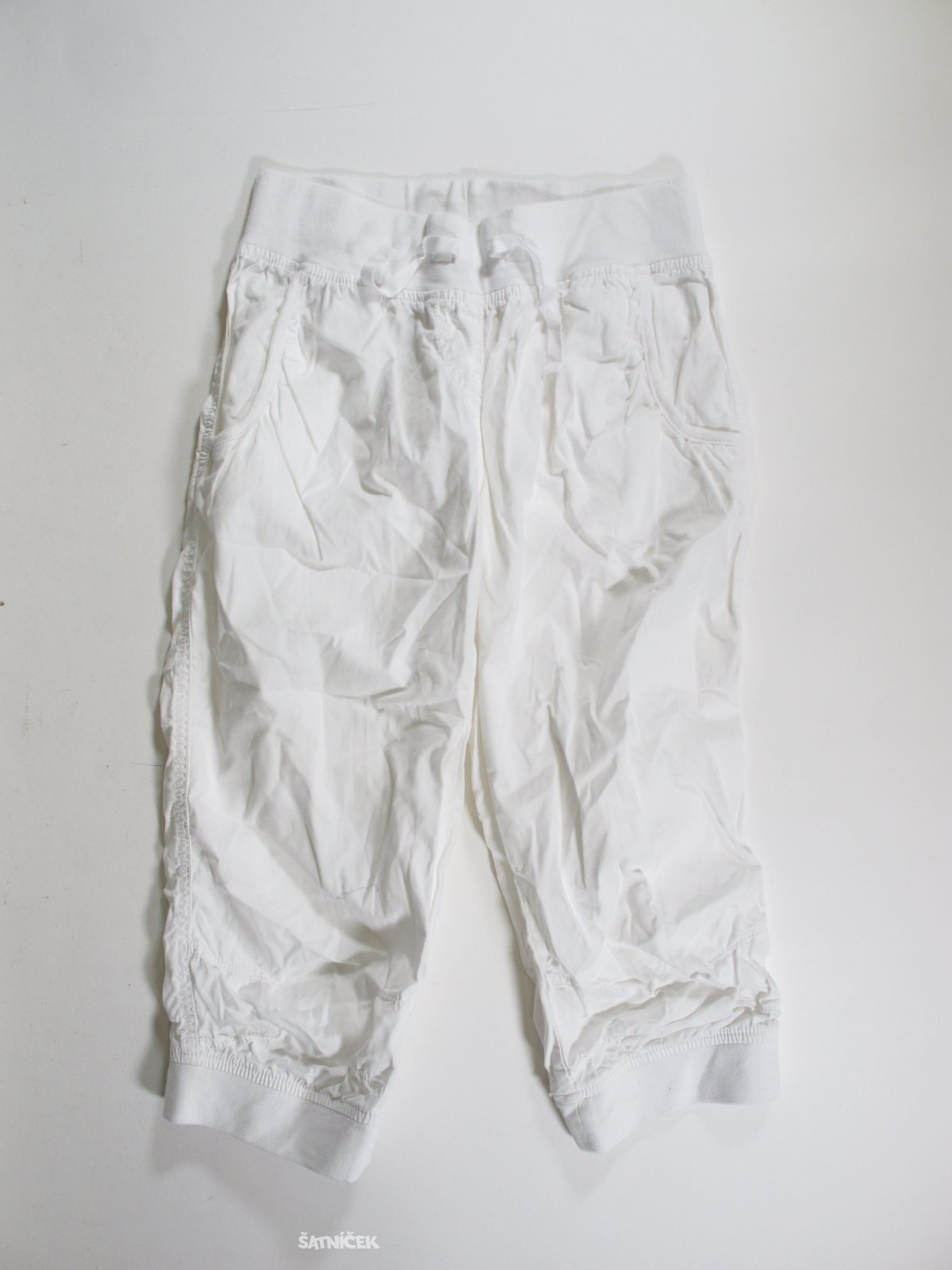 Kalhoty  pro holky 3/4 bílé secondhand